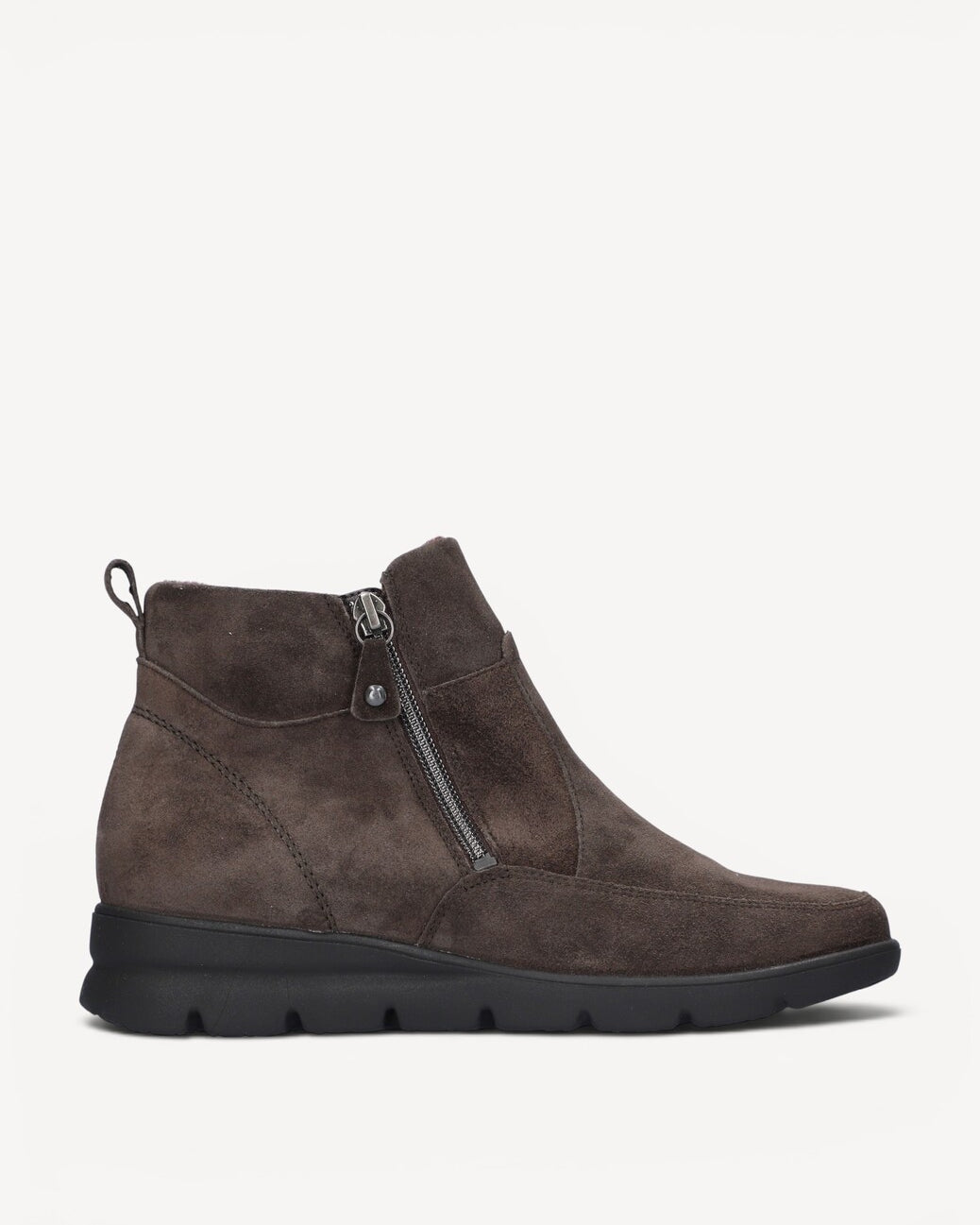 DAMES BOOTS+KORT LAARS-Bruin suède