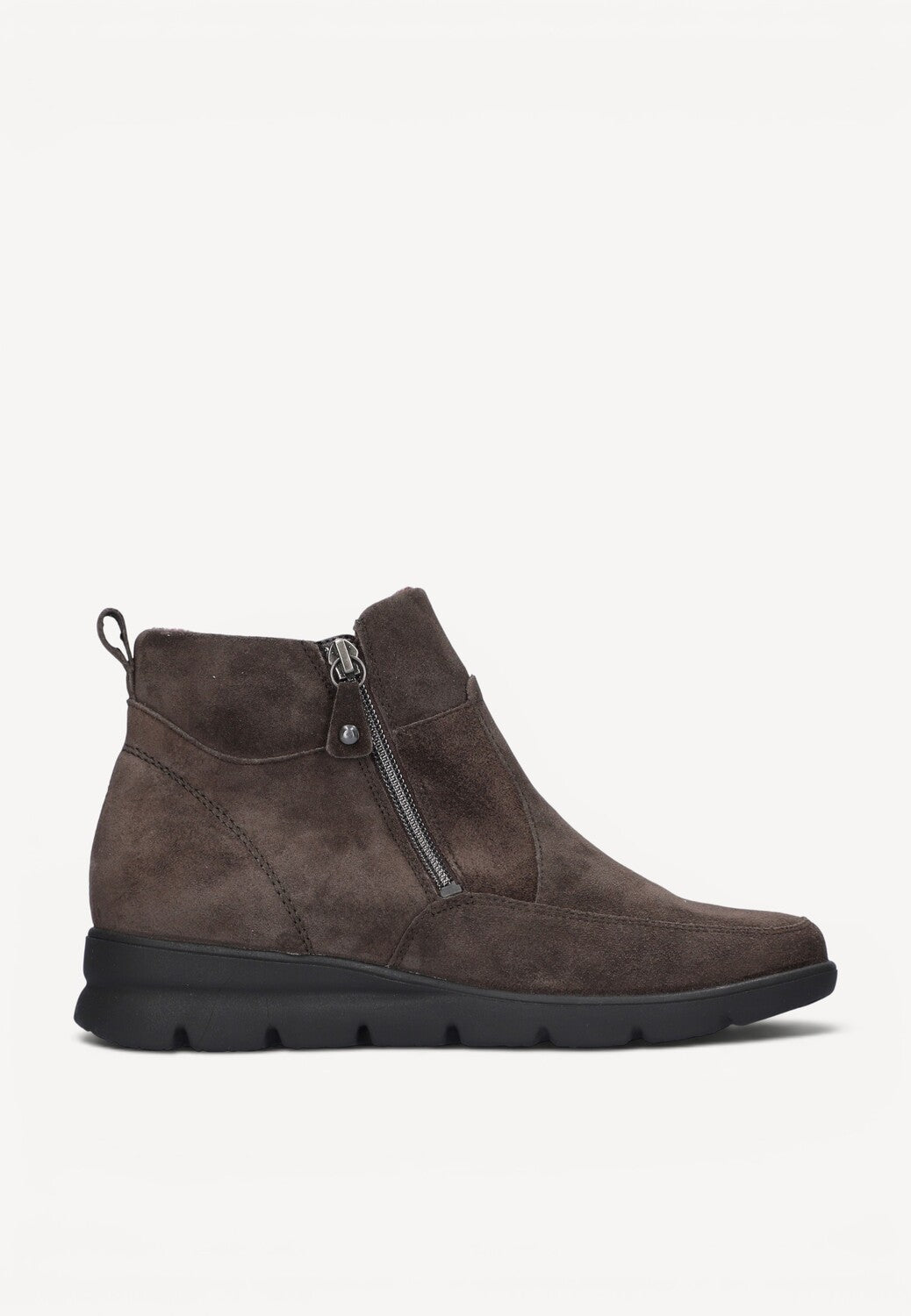DAMES BOOTS+KORT LAARS-Bruin suède