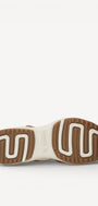 DAMES OPEN SCHOENEN-Bruin combi kleur