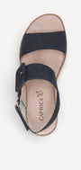 DAMES OPEN SCHOENEN-Blauw suède/nubuck
