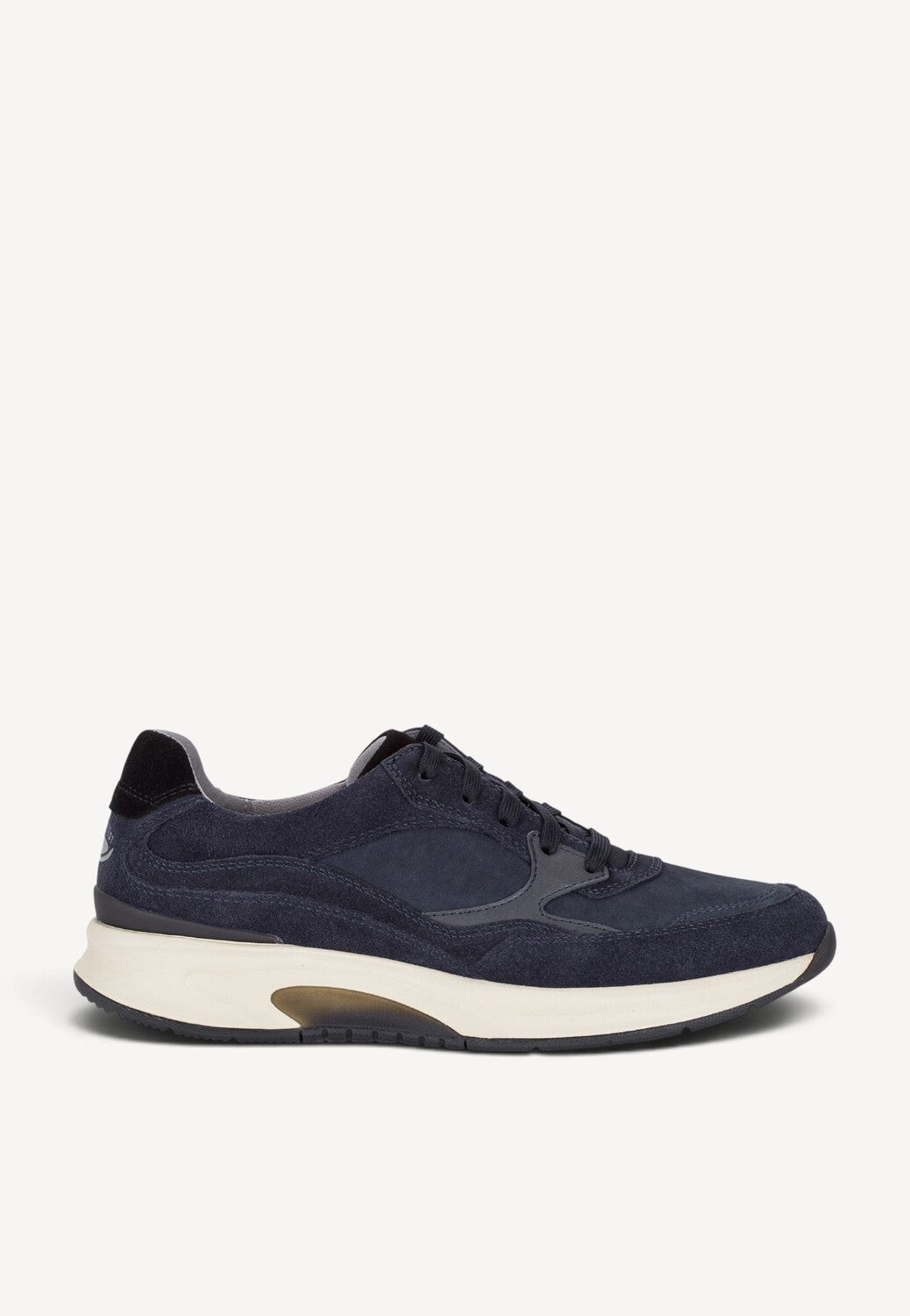Heren veterschoenen-Blauw suède/nubuck