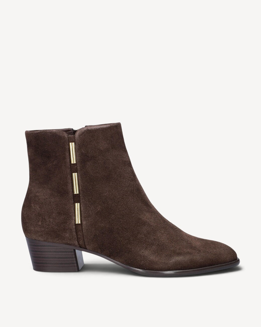 DAMES BOOTS+KORT LAARS-Bruin suède