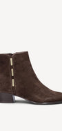 DAMES BOOTS+KORT LAARS-Bruin suède