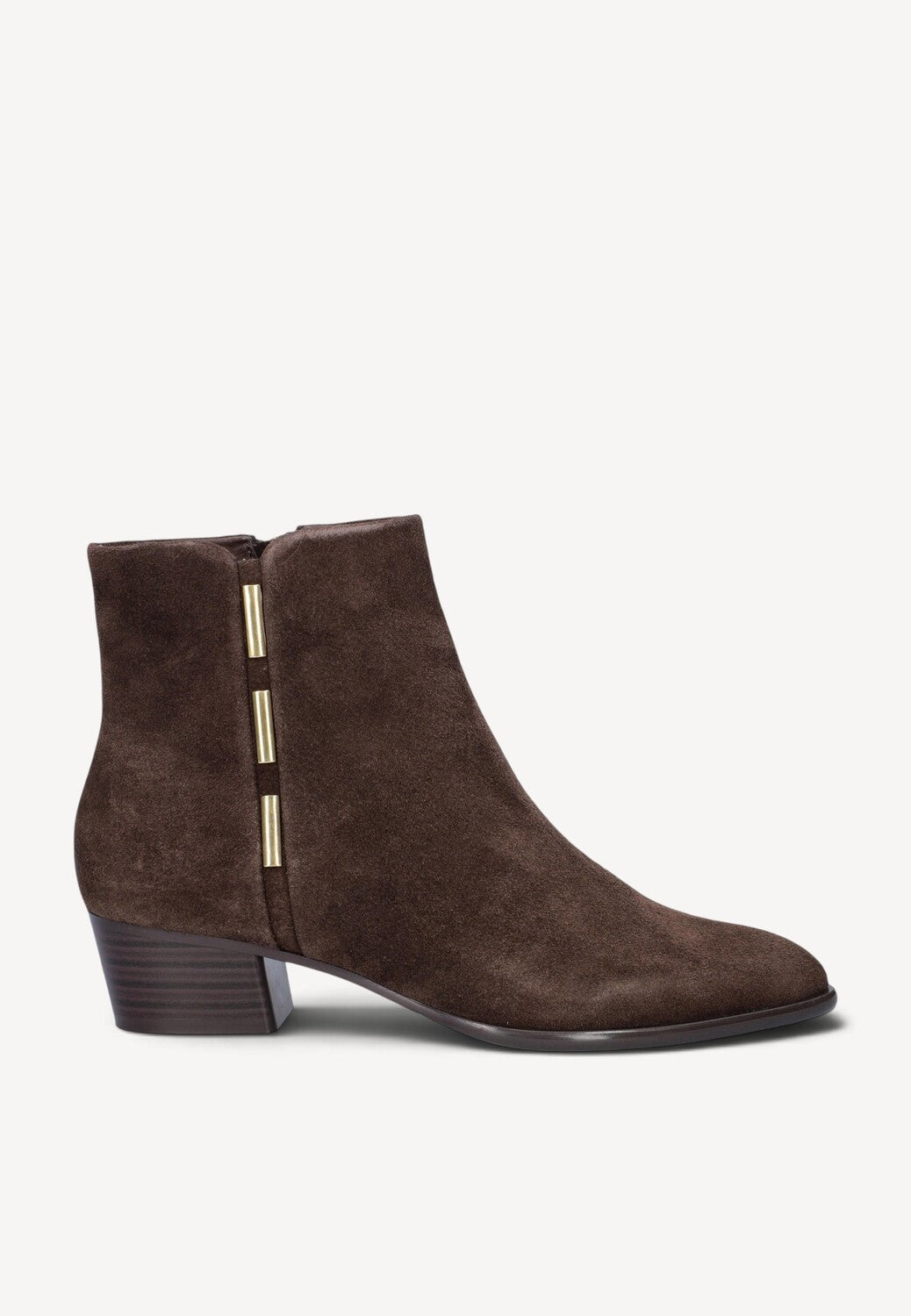 DAMES BOOTS+KORT LAARS-Bruin suède