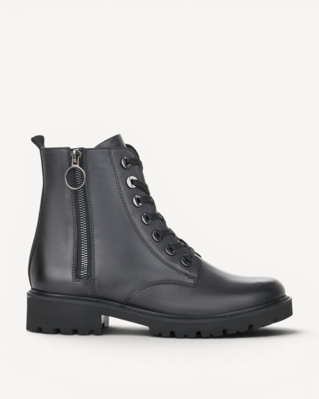 DAMES BOOTS+KORT LAARS-Blauw leer