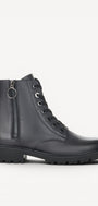 DAMES BOOTS+KORT LAARS-Blauw leer