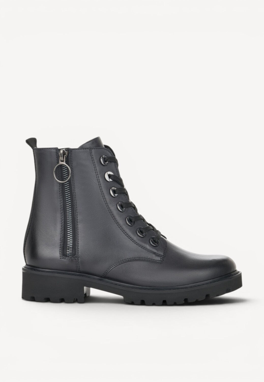 DAMES BOOTS+KORT LAARS-Blauw leer