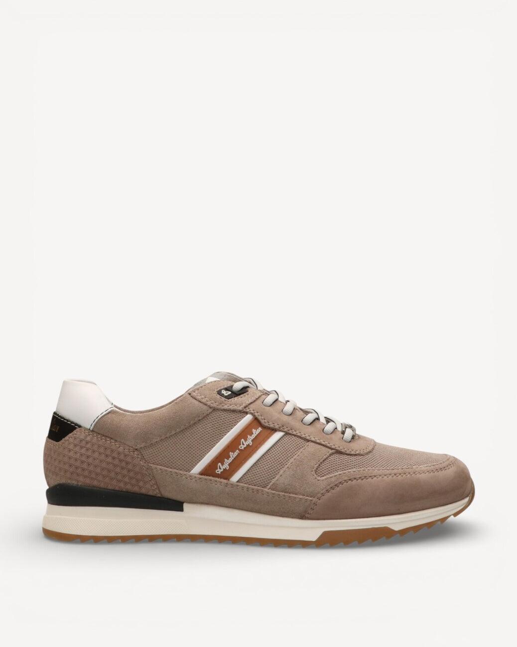Heren veterschoenen-Beige suède/nubuck