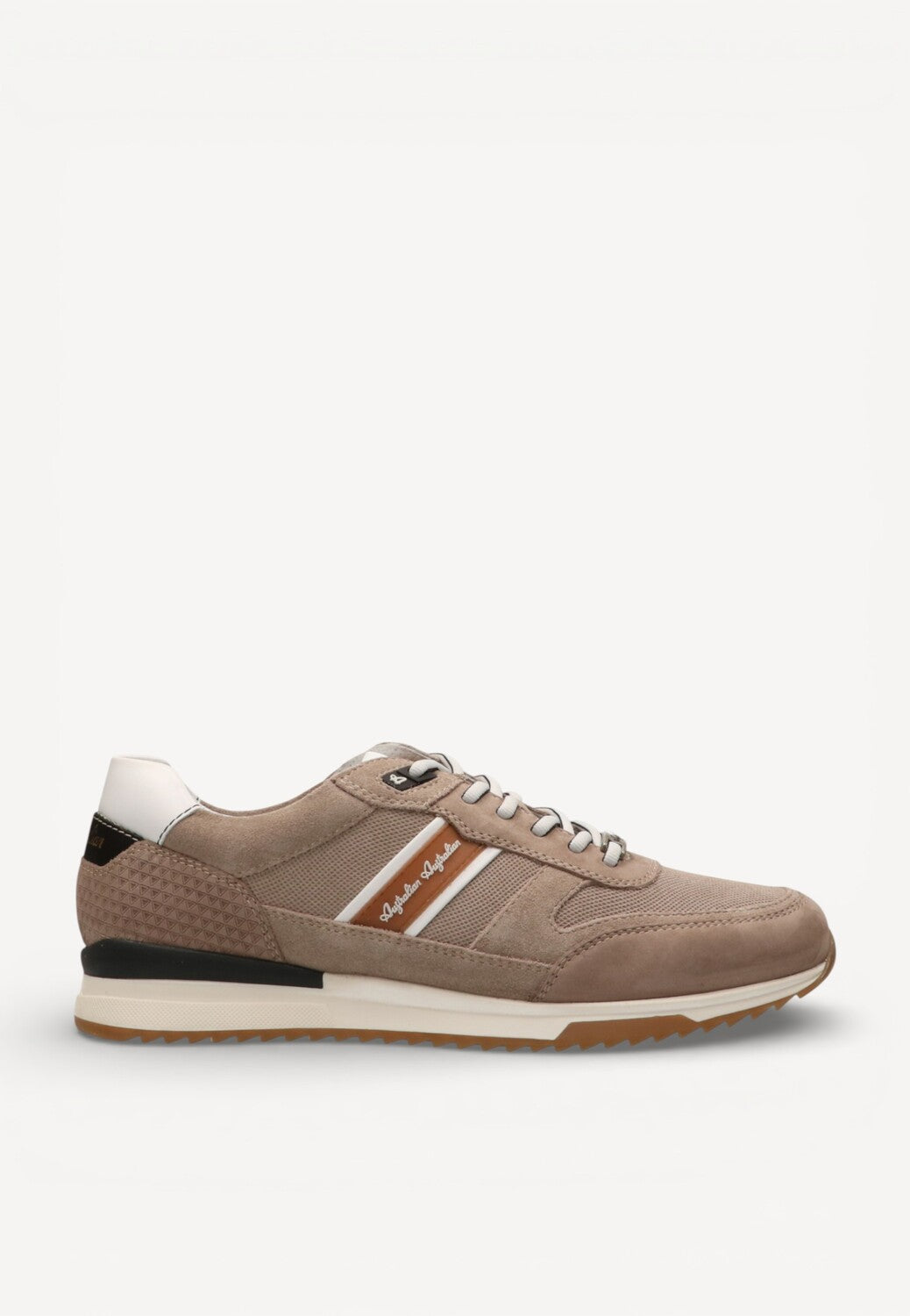 Heren veterschoenen-Beige suède/nubuck