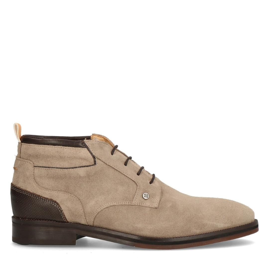 Heren boots-Beige suède/nubuck