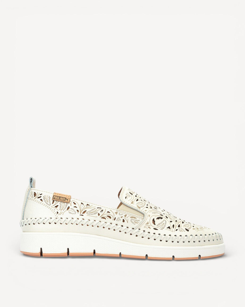 DAMES INSTAPSCHOENEN-Wit leer