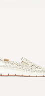 DAMES INSTAPSCHOENEN-Wit leer
