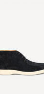 Heren boots-Blauw suède/nubuck