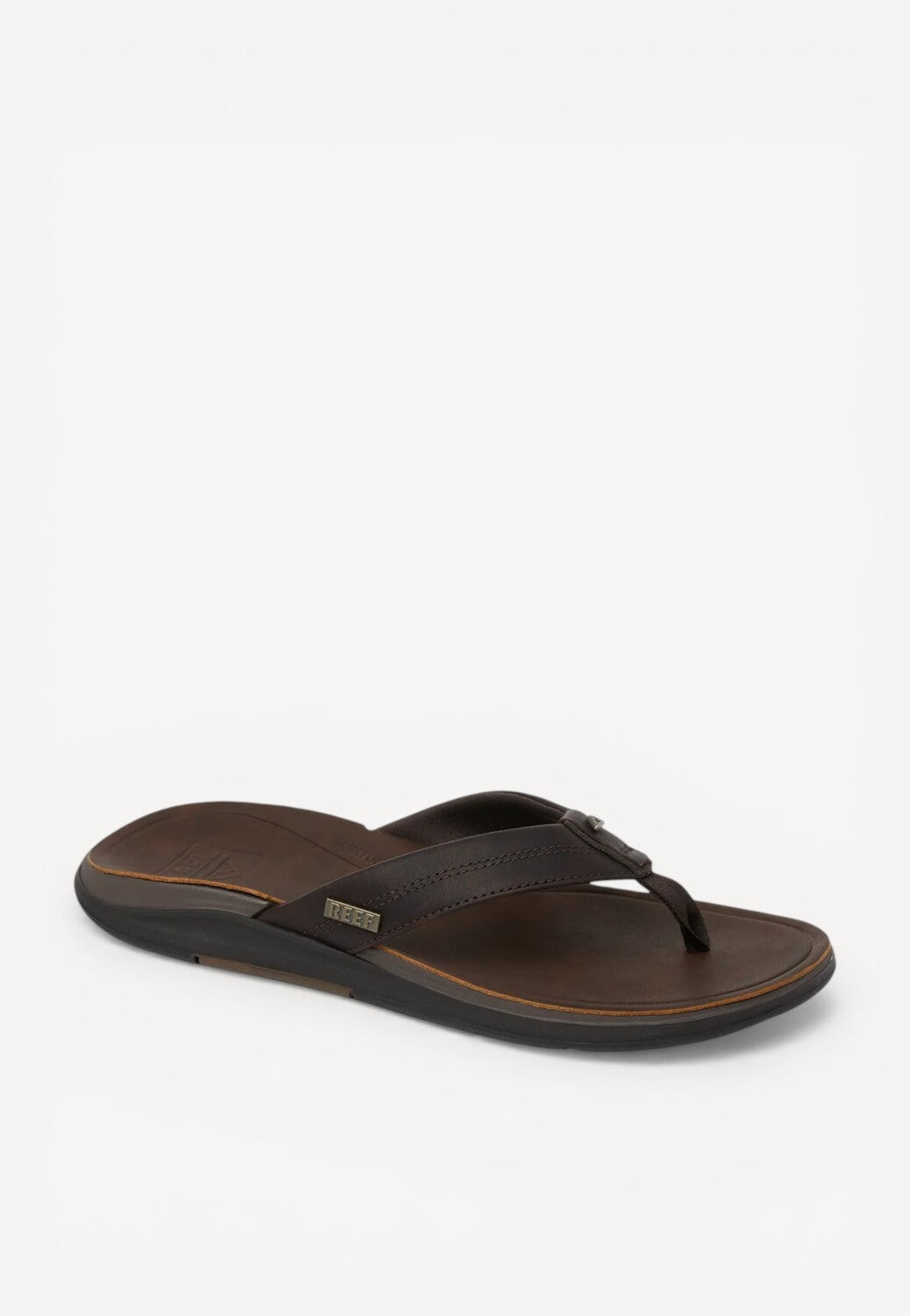 HE SLIPPER/SAND-Bruin leer