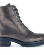 DAMES BOOTS+KORT LAARS-Brons leer