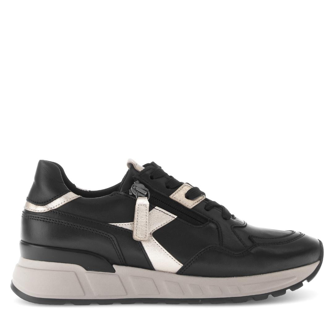 DAMES SPORTIEVE VETERSCHO-Zwart leer