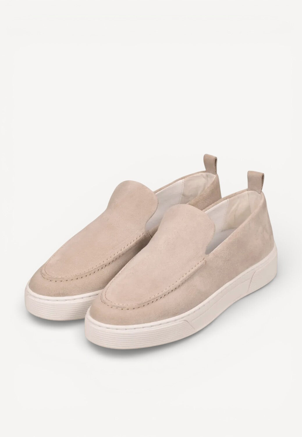 Heren veterschoenen-Beige suède/nubuck