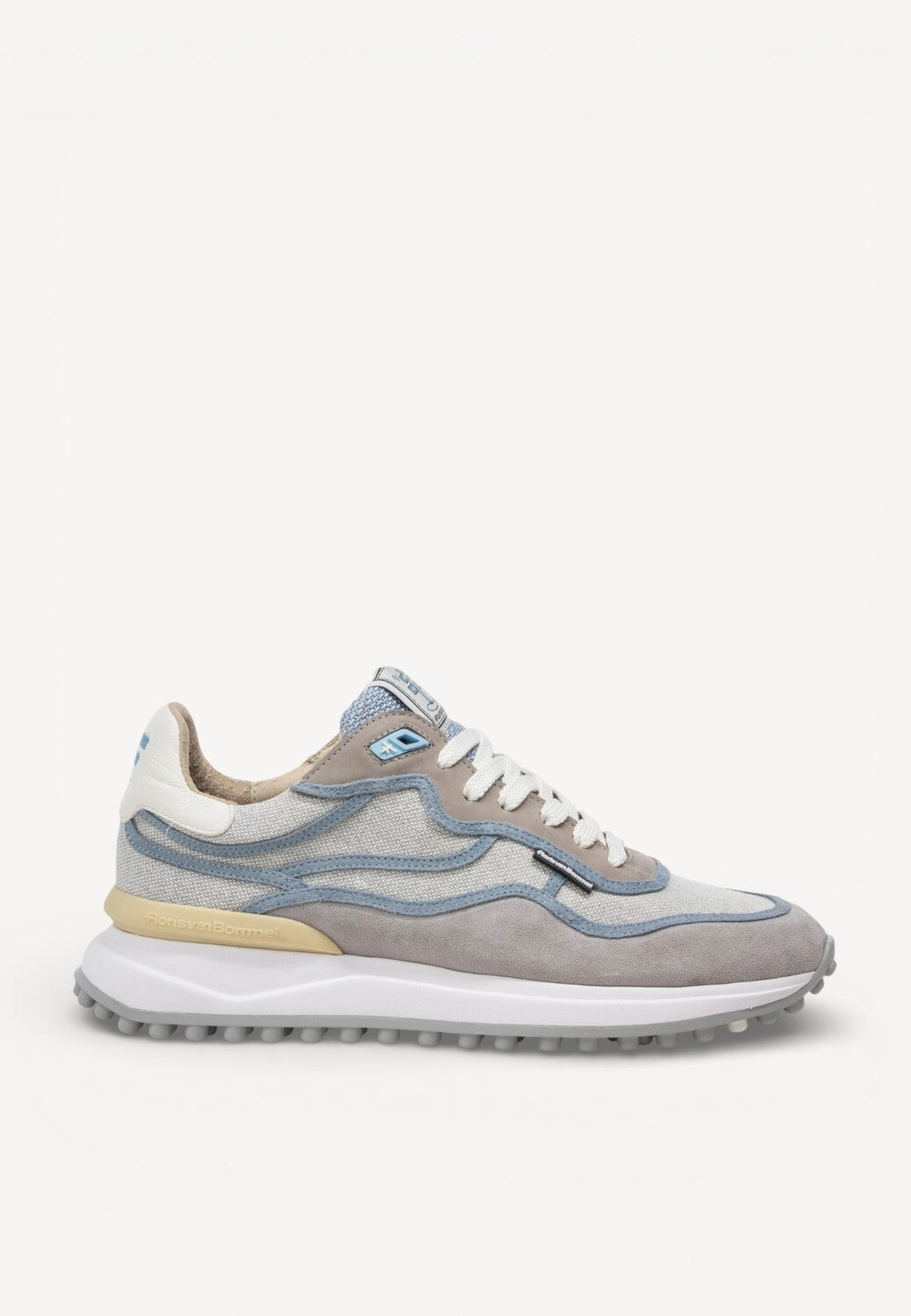 Heren veterschoenen-Grijs combi kleur