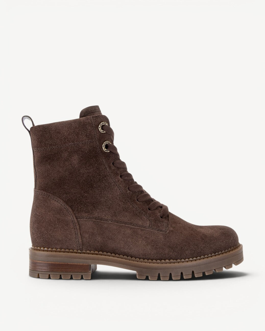 DAMES BOOTS+KORT LAARS-Bruin suède