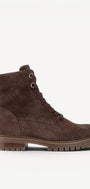 DAMES BOOTS+KORT LAARS-Bruin suède