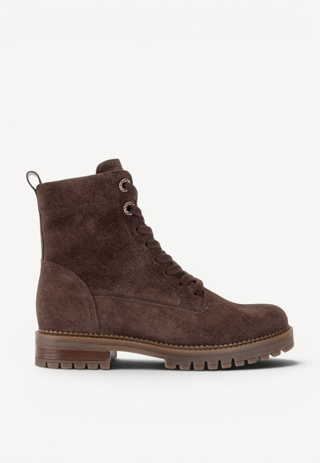 DAMES BOOTS+KORT LAARS-Bruin suède
