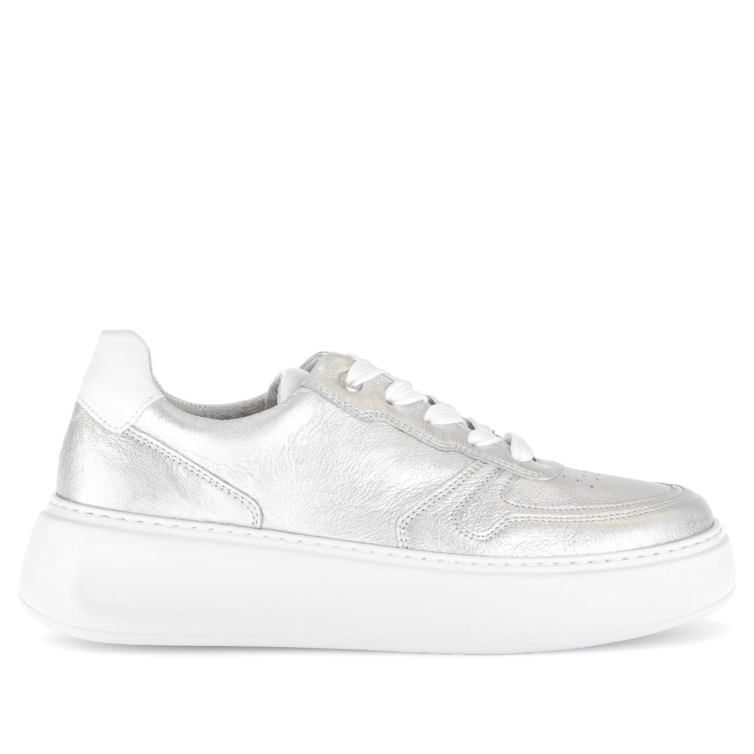 DAMES SPORTIEVE VETERSCHO-Zilver leer