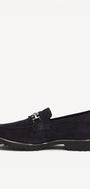 DAMES INSTAPSCHOENEN-Blauw suède/nubuck