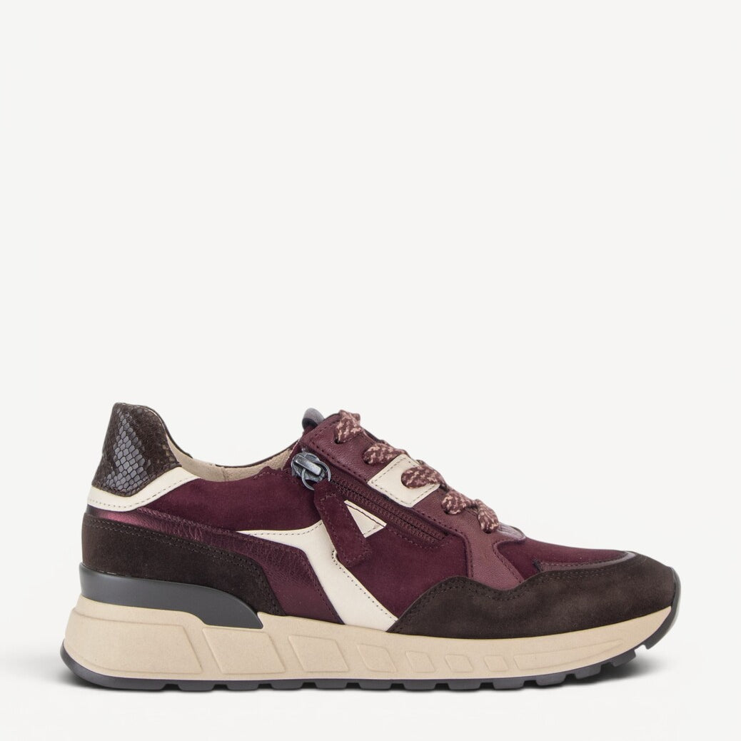 DAMES SPORTIEVE VETERSCHO-Rood suède/nubuck