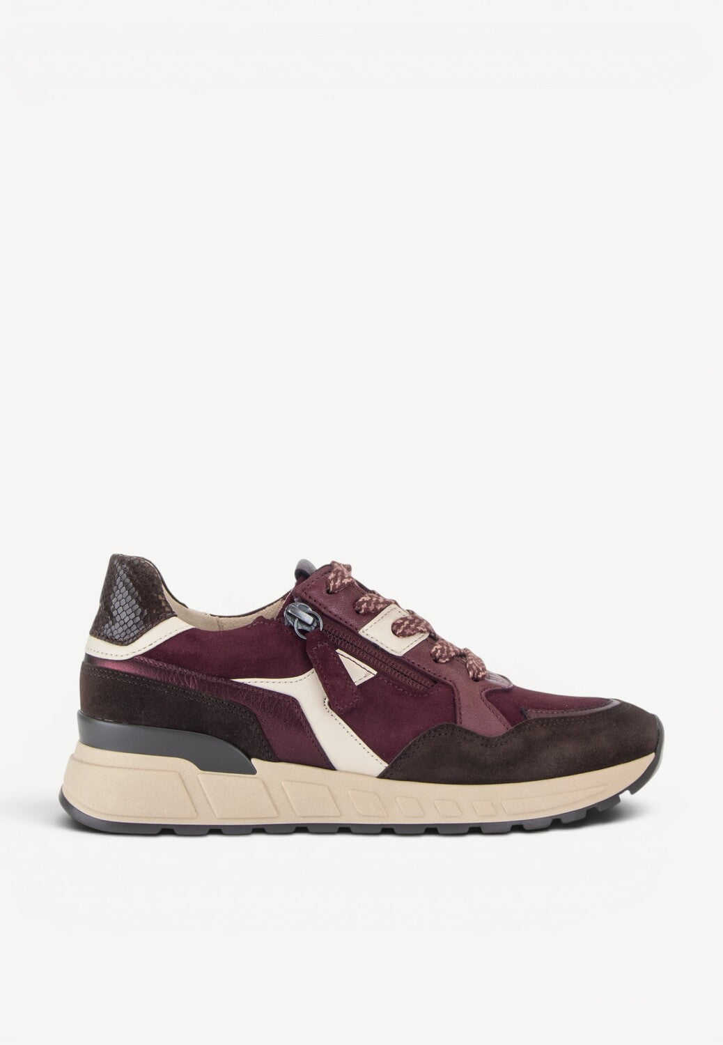 DAMES SPORTIEVE VETERSCHO-Rood suède/nubuck