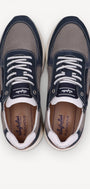 Heren veterschoenen-Blauw combi kleur
