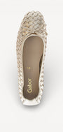 BALLERINAS + PUMPS-Goud leer