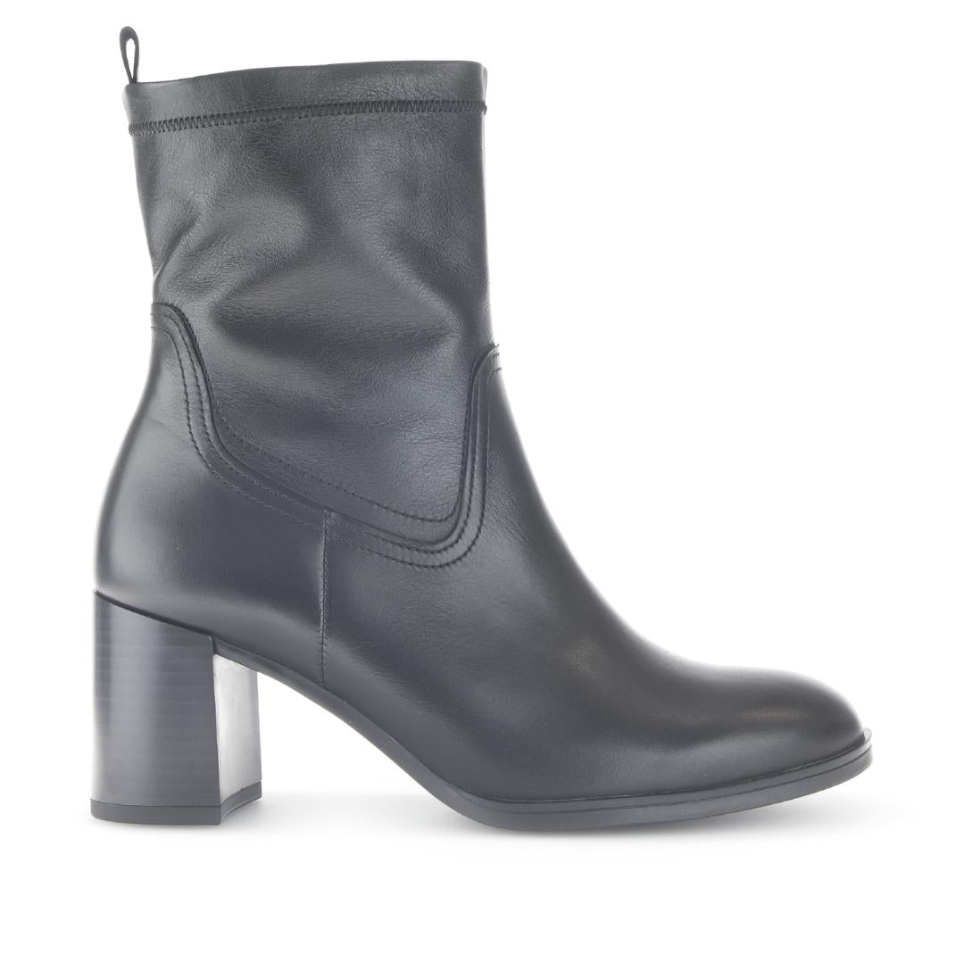 DAMES BOOTS+KORT LAARS-Zwart leer
