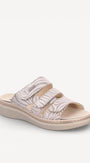 DAMES OPEN SCHOENEN-Beige combi kleur