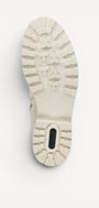 DAMES BOOTS+KORT LAARS-Wit leer