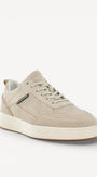 Heren veterschoenen-Beige suède/nubuck