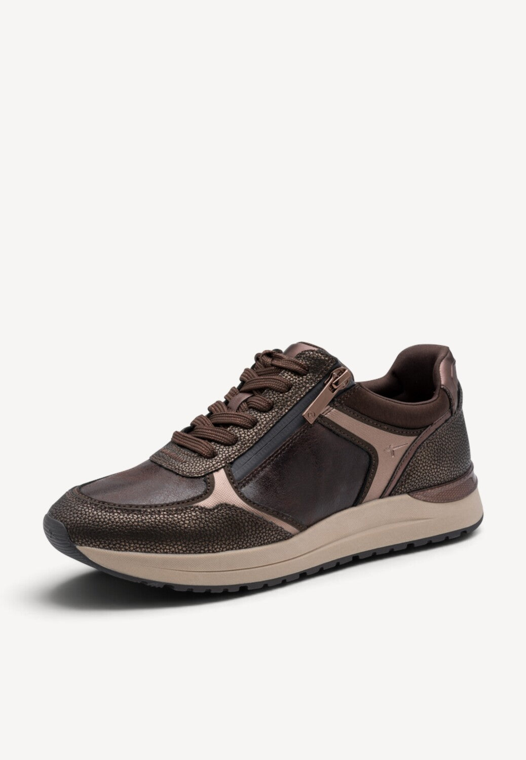 DAMES SPORTIEVE VETERSCHO-Bruin combi kleur