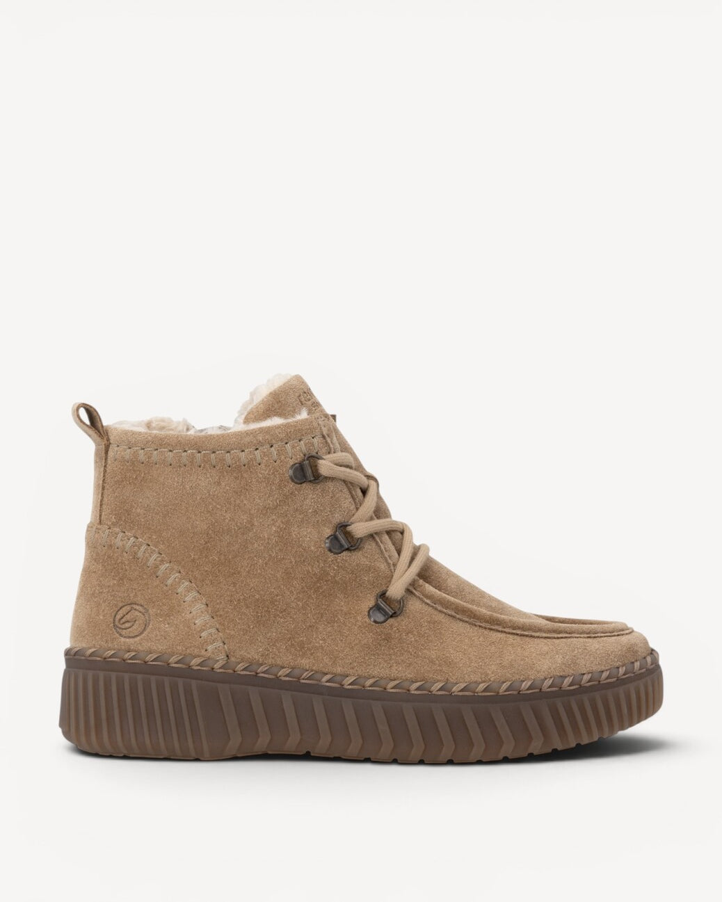 DAMES SPORTIEVE VETERSCHO-Beige suède/nubuck