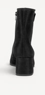 DAMES BOOTS+KORT LAARS-Zwart suède