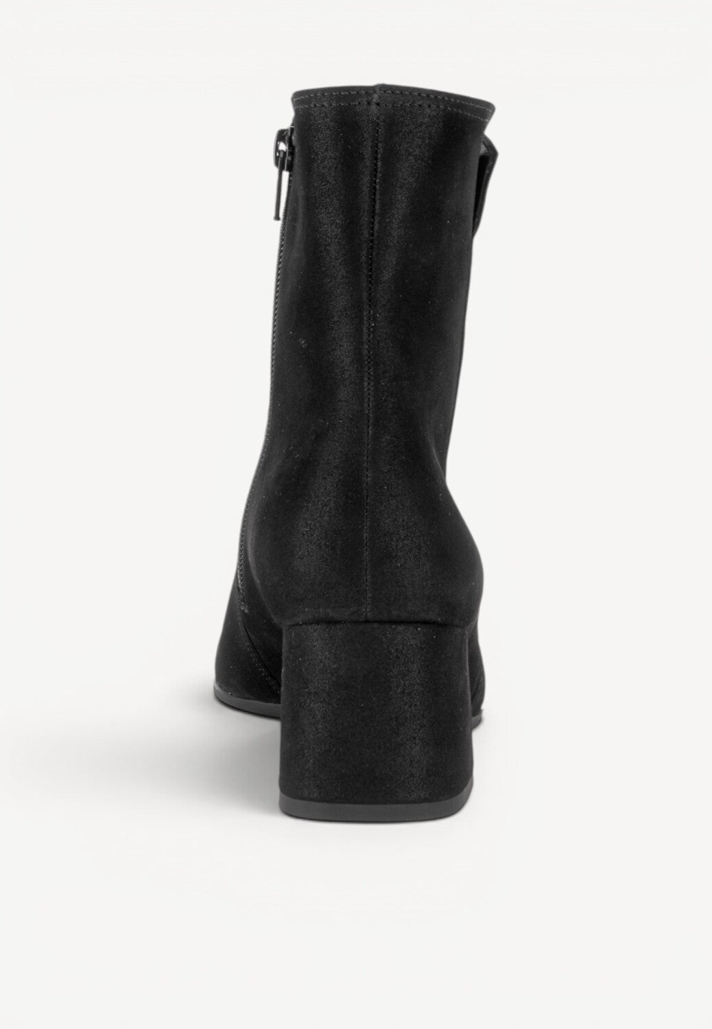 DAMES BOOTS+KORT LAARS-Zwart suède