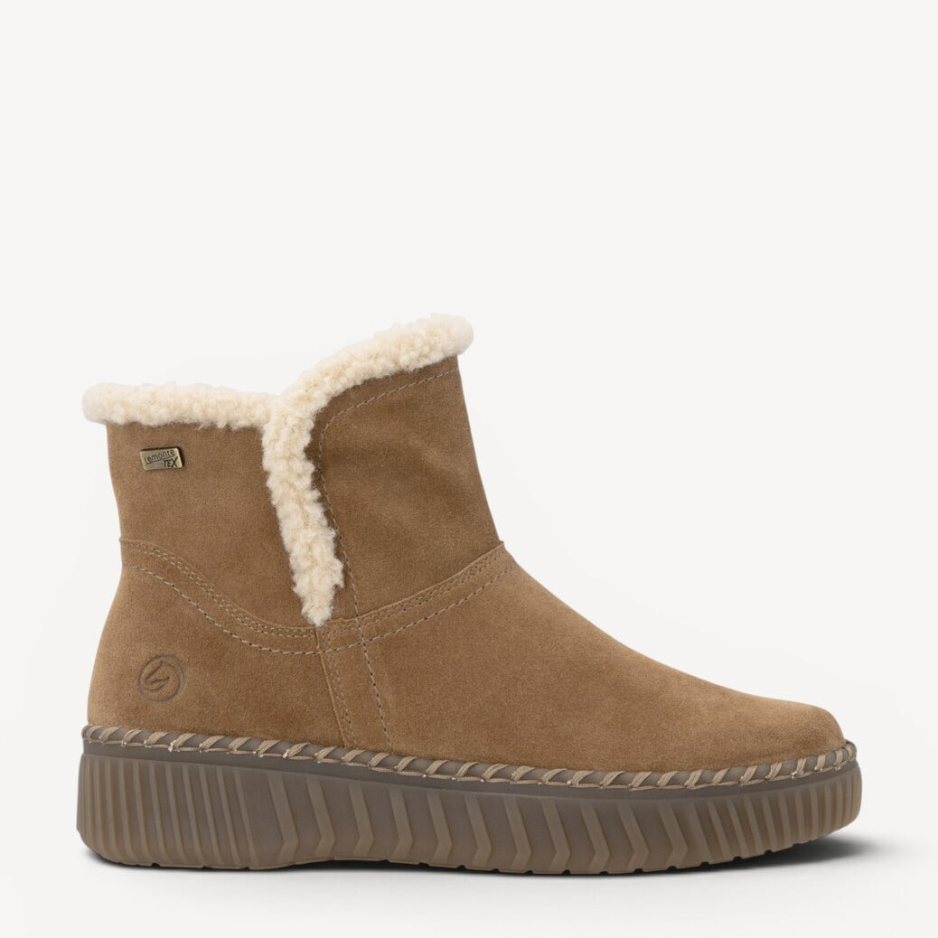 DAMES BOOTS+KORT LAARS-Bruin suède