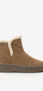 DAMES BOOTS+KORT LAARS-Bruin suède