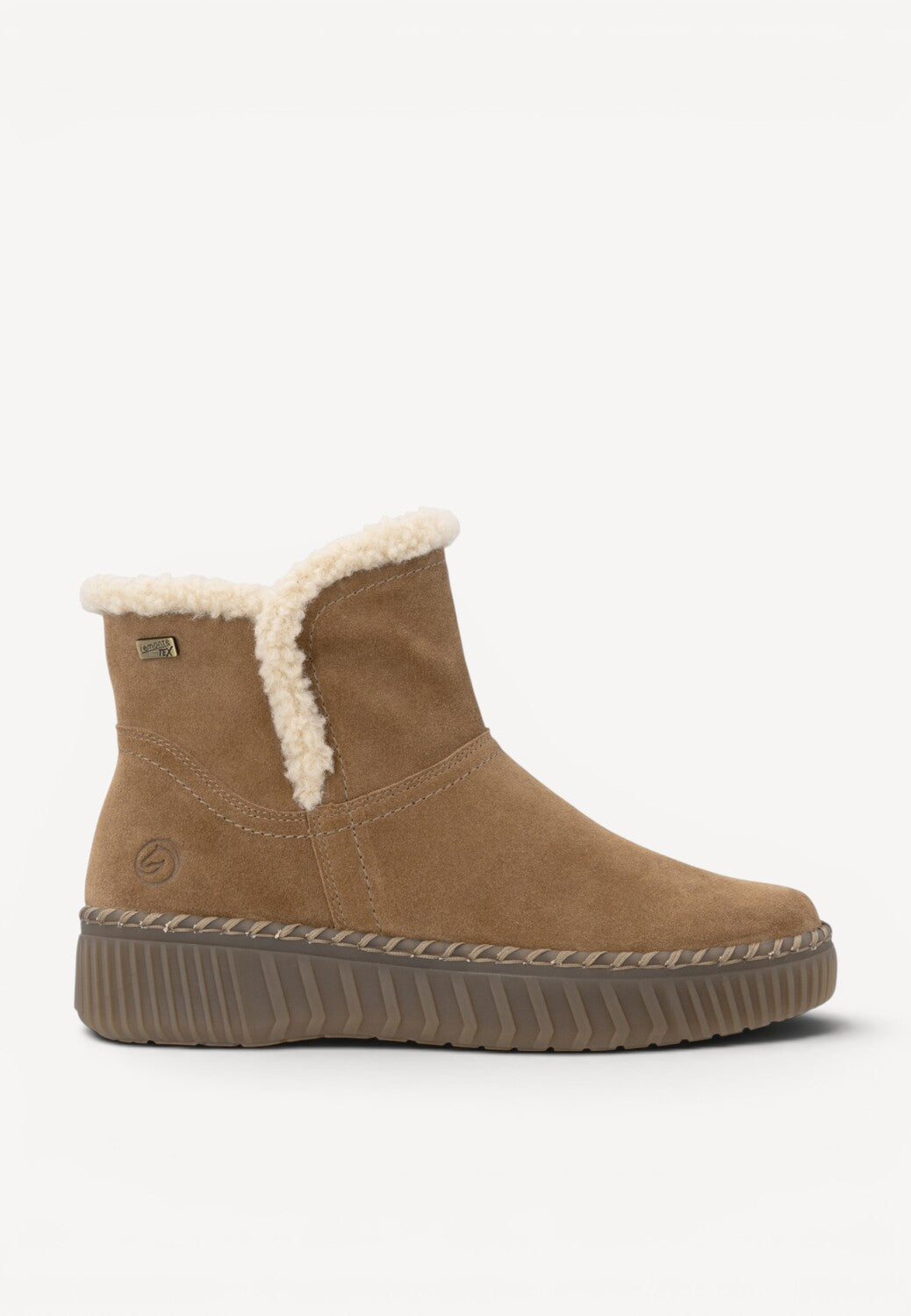 DAMES BOOTS+KORT LAARS-Bruin suède