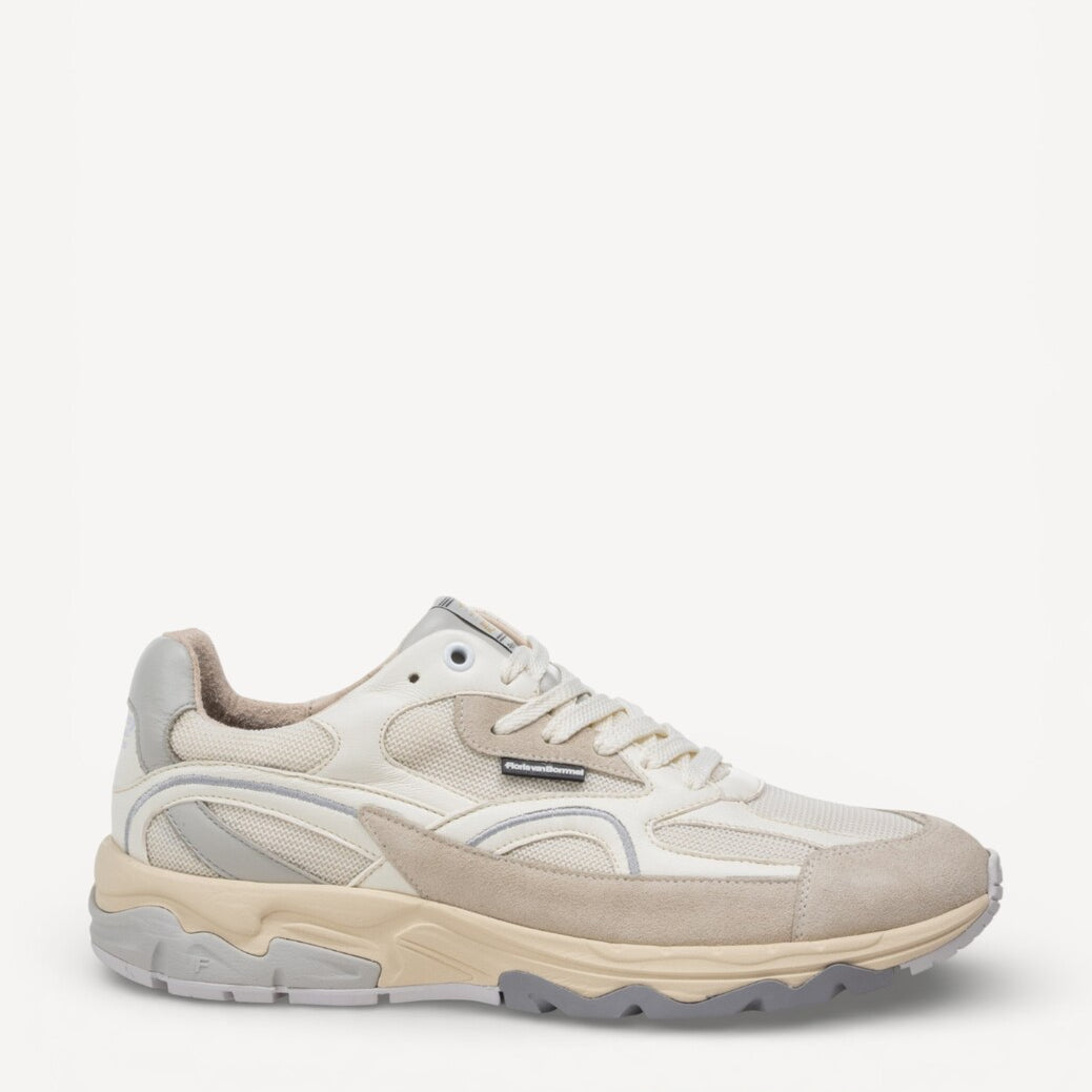Heren veterschoenen-Beige combi kleur