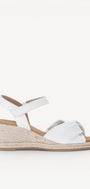 DAMES OPEN SCHOENEN-Wit leer