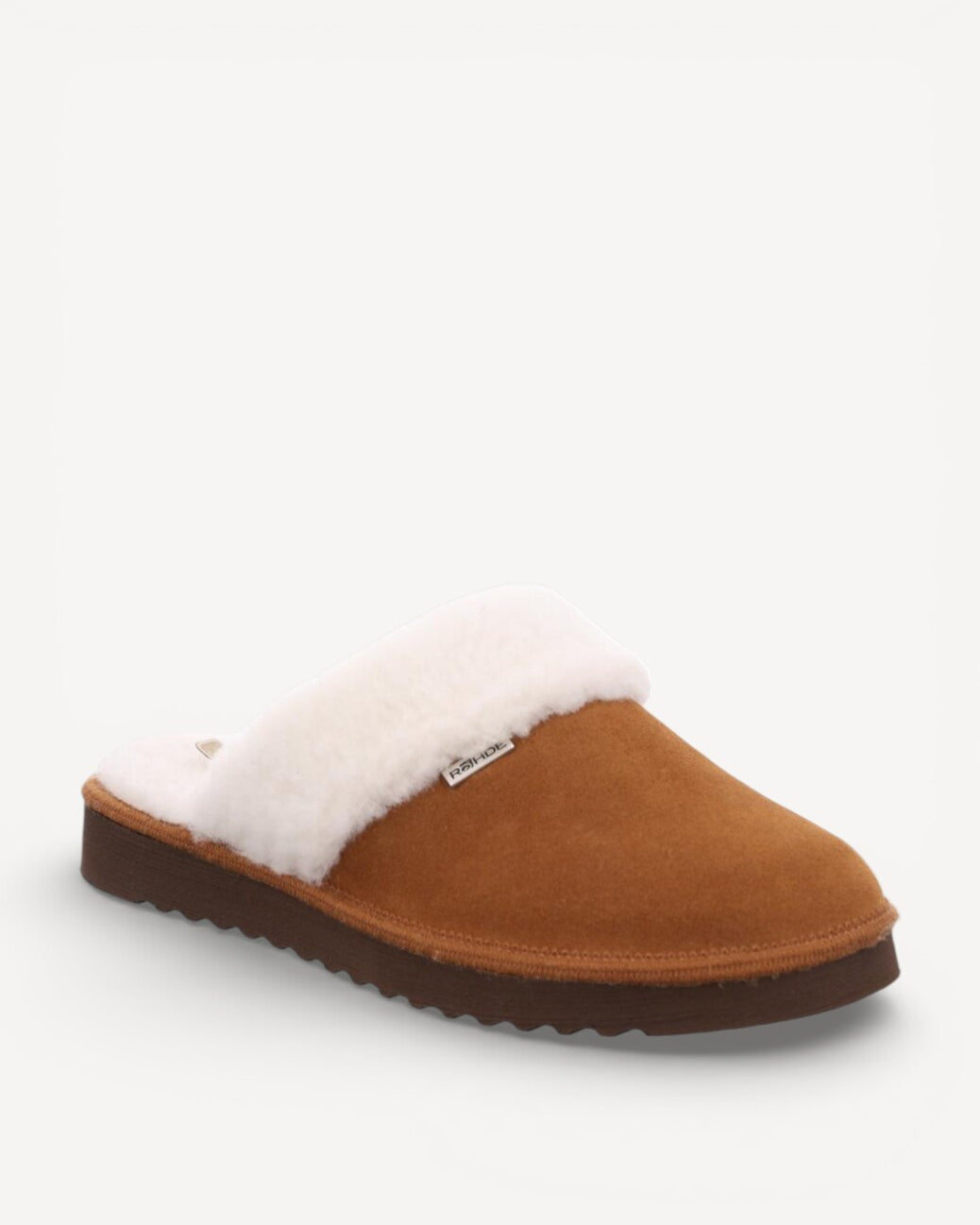 Dames muil pantoffels-Bruin suède