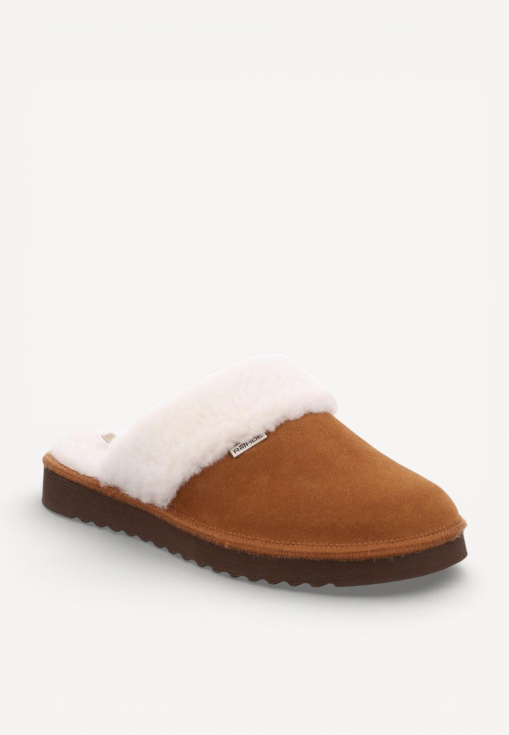 Dames muil pantoffels-Bruin suède