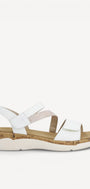 DAMES OPEN SCHOENEN-Wit combi kleur