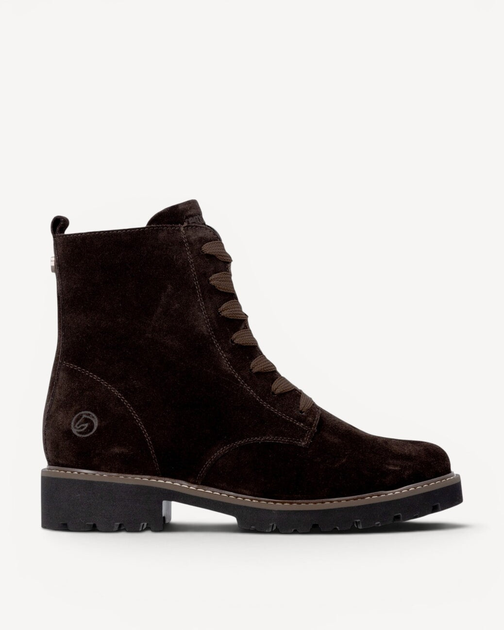 DAMES BOOTS+KORT LAARS-Bruin suède