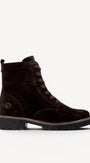 DAMES BOOTS+KORT LAARS-Bruin suède