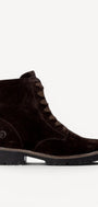DAMES BOOTS+KORT LAARS-Bruin suède